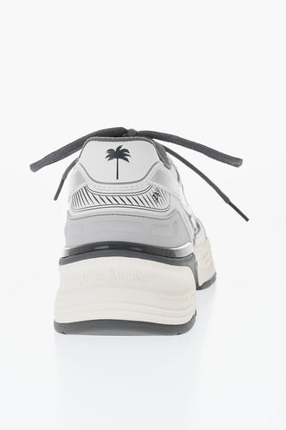 Leather Low-Top Color-Block Sneakers