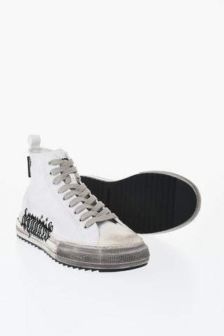 High Sneakers BERLIN Canvas Vintage-Effect