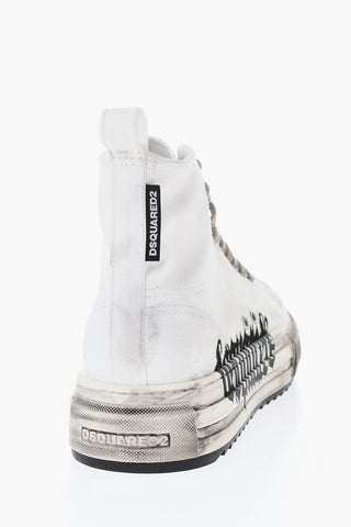 High Sneakers BERLIN Canvas Vintage-Effect
