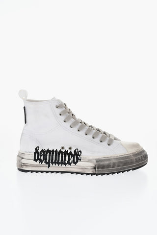 High Sneakers BERLIN Canvas Vintage-Effect