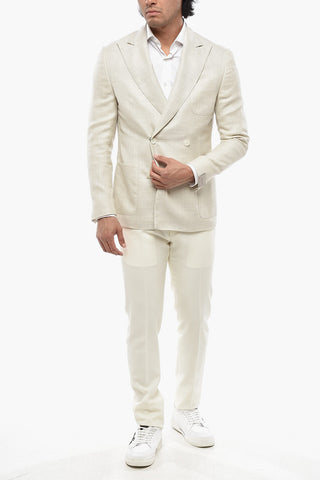 Double-Breasted Half-Lined Blazer GATE With Peak Lapel