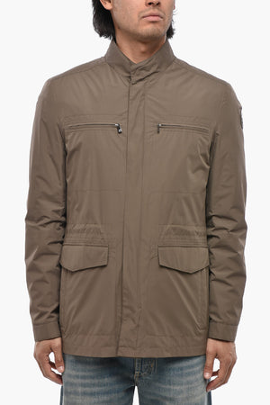 ID Nylon-Windjacke mit Kordelzug in der Taille