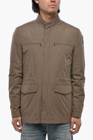 ID Nylon-Windjacke mit Kordelzug in der Taille