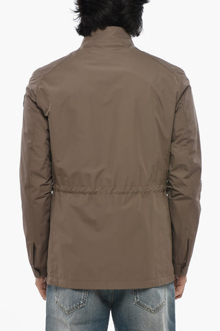 ID Nylon Windbreaker With Waist Drawstring
