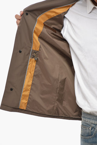 ID Nylon-Windjacke mit Kordelzug in der Taille