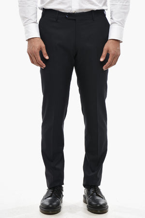 CODE Schurwollhose Mit Gürtelschlaufen