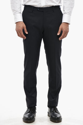 CODE Schurwollhose Mit Gürtelschlaufen