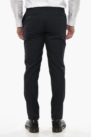 CODE Schurwollhose Mit Gürtelschlaufen