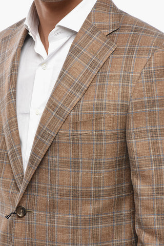 Semi-lined Blazer ACADEMY with Check Pattern