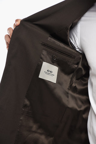 CC COLLECTION Zweiknopf-Anzug aus Schurwolle und Mohair mit zwei Seitenschlitzen und klassischem Revers