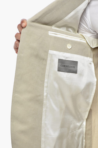 Semi-lined Linen-Blend Blazer with Patch Pockets