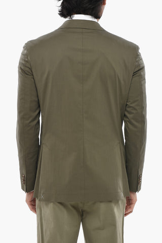 CC COLLECTION Two-Button Unlined Cotton Blazer