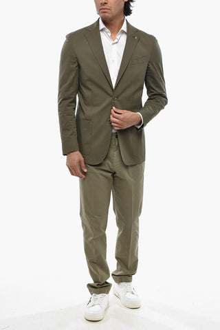 CC COLLECTION Two-Button Unlined Cotton Blazer