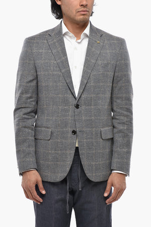 CC COLLECTION Cotton-Blend Half-Lined Blazer