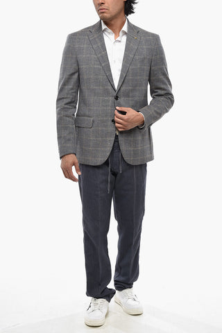 CC COLLECTION Cotton-Blend Half-Lined Blazer