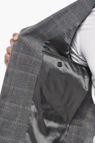 CC COLLECTION Cotton-Blend Half-Lined Blazer