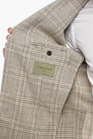 CIRCLE Wool-Blend Unlined Blazer in District Check