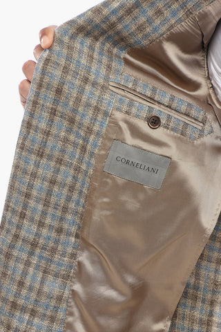 Half-Lined Blazer GATE With Gingham Pattern