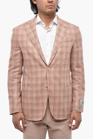 CC COLLECTION Silk Blend Blazer With Patch Pockets And Classic Lapel