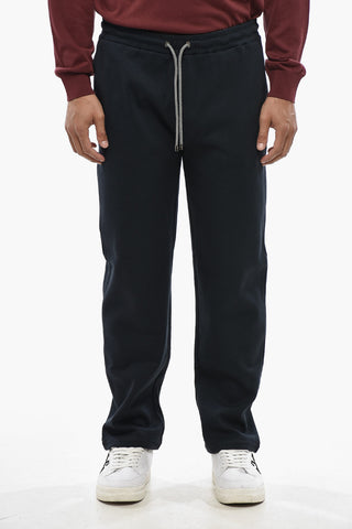 Lightweight Cotton Joggers With Elastic Waist