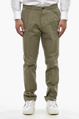 Chinohose aus Stretch-Baumwolle mit elastischem Bund