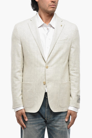 CC COLLECTION Blazer in Misto Cotone Due Spacchi Rever Classico