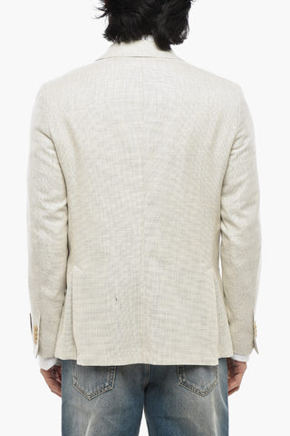 CC COLLECTION Blazer in Misto Cotone Due Spacchi Rever Classico