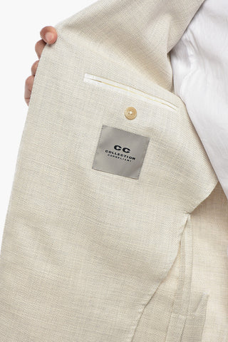 CC COLLECTION Blazer in Misto Cotone Due Spacchi Rever Classico