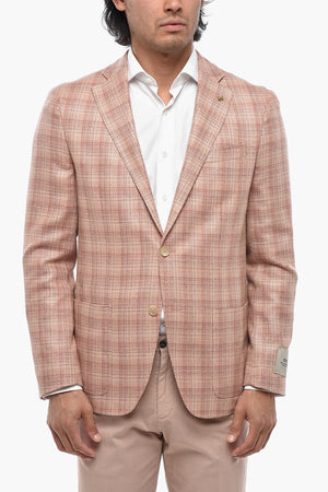 CC COLLECTION Silk and Virgin Wool Jacket with Patch Pockets