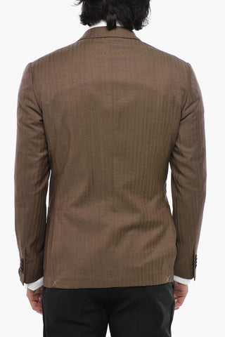 Double-Breasted Blazer GATE with Patch Pockets
