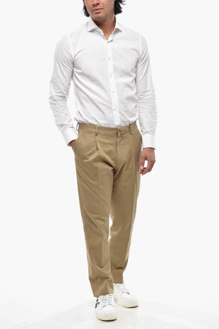 CIRCLE Pantaloni in Cotone ad 1 Pince