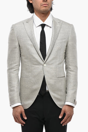 Wool Blend Jacquard Blazer CERIMONIA ACADEMY