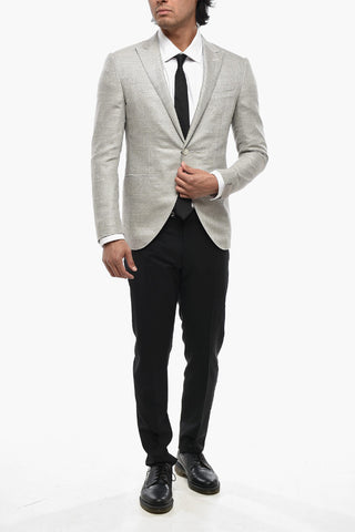 Wool Blend Jacquard Blazer CERIMONIA ACADEMY