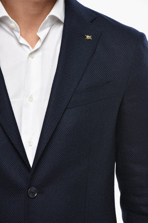 CC COLLECTION Solid-Color 2-Button Jacket With Patch Pockets