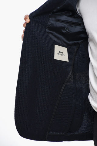 CC COLLECTION Solid-Color 2-Button Jacket With Patch Pockets
