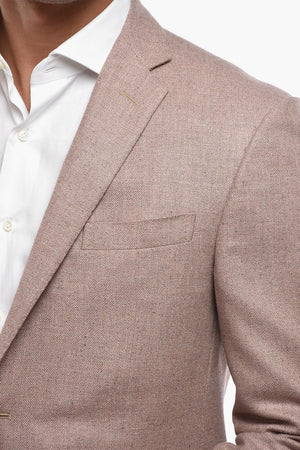 Blazer in Misto Seta ACADEMY con Tasche ad Aletta