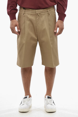 CIRCLE Shorts Aus Baumwolle Mit 2 Bundfalten