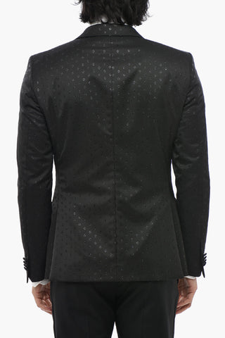 CC COLLECTION Wool And Lurex Blend Blazer With Flap Pockets