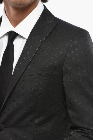 CC COLLECTION Wool And Lurex Blend Blazer With Flap Pockets