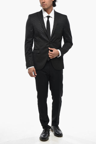CC COLLECTION Wool And Lurex Blend Blazer With Flap Pockets
