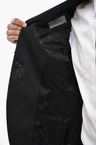 CC COLLECTION Wool And Lurex Blend Blazer With Flap Pockets