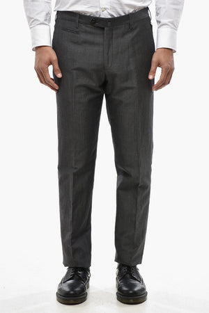 Linen-Blend 4-Pocket Trousers ACADEMY