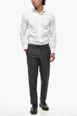 Linen-Blend 4-Pocket Trousers ACADEMY