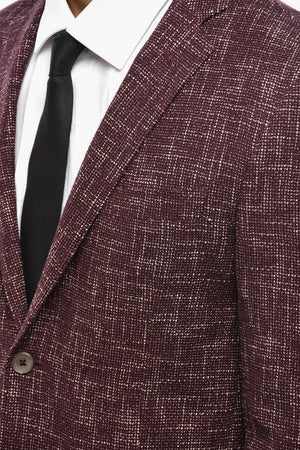 Semi-lined Tweed Blazer with Classic Notch Lapel