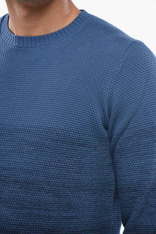 Maglia Girocollo in Cotone Leggero Effetto Sfumato