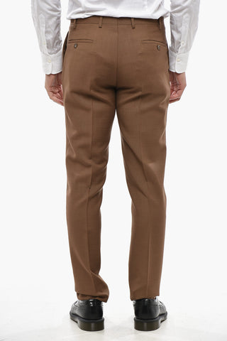 CC COLLECTION Zweiknopf-Anzug aus Wolle und Mohair im Ripstop-Karo