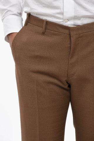 CC COLLECTION Zweiknopf-Anzug aus Wolle und Mohair im Ripstop-Karo