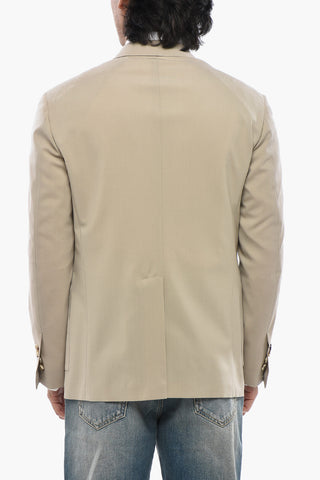 CIRCLE Wool-Blend Unlined Blazer with Patch Pockets