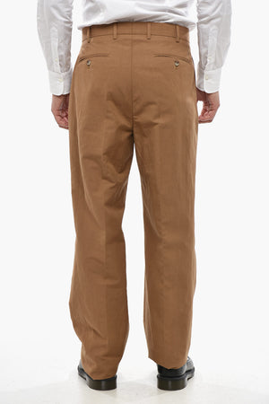 CC COLLECTION Unlined Two-Button Cotton and Linen Suit