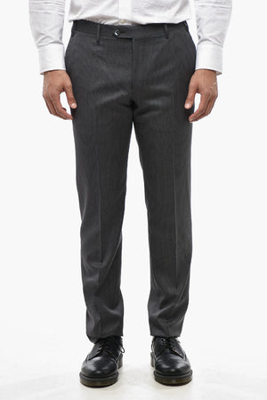CODE Schurwollhose Mit Nadelstreifen